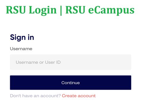 rsu portal login.